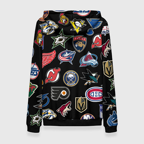 Женская толстовка NBA PATTERN / 3D-Черный – фото 2