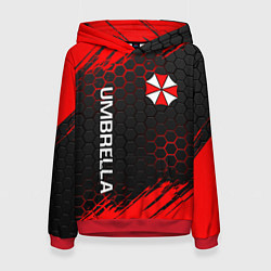 Толстовка-худи женская UMBRELLA CORP, цвет: 3D-красный