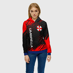 Толстовка-худи женская UMBRELLA CORP, цвет: 3D-синий — фото 2