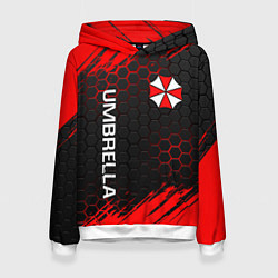 Толстовка-худи женская UMBRELLA CORP, цвет: 3D-белый