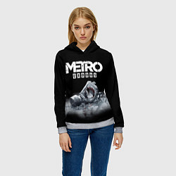 Толстовка-худи женская METRO EXODUS, цвет: 3D-меланж — фото 2