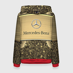 Толстовка-худи женская MERCEDES GOLD, цвет: 3D-красный