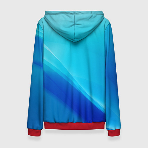 Женская толстовка Волна / 3D-Красный – фото 2