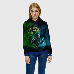 Толстовка-худи женская PREDATOR, цвет: 3D-синий — фото 2