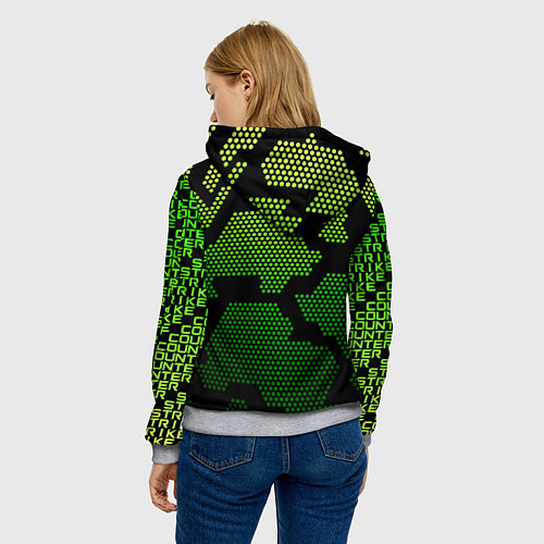 Женская толстовка CS GO Oko / 3D-Меланж – фото 4