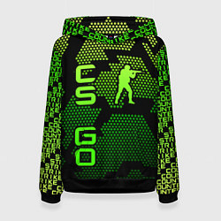 Толстовка-худи женская CS GO Oko, цвет: 3D-черный