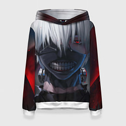 Толстовка-худи женская TOKYO GHOUL, цвет: 3D-белый