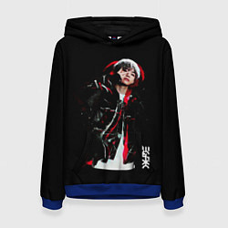 Толстовка-худи женская BTS, цвет: 3D-синий