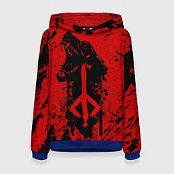 Толстовка-худи женская BLOODBORNE, цвет: 3D-синий