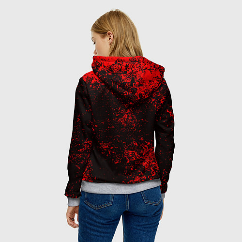 Женская толстовка RUST / 3D-Меланж – фото 4