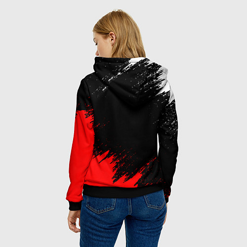 Женская толстовка RUST / 3D-Черный – фото 4