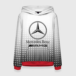 Толстовка-худи женская Mercedes-Benz, цвет: 3D-красный