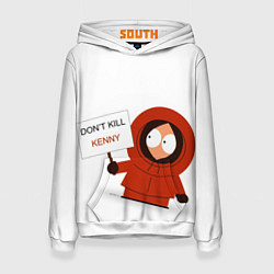 Толстовка-худи женская Kenny McCormick, цвет: 3D-белый