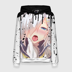 Толстовка-худи женская AHEGAO, цвет: 3D-белый