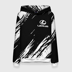 Толстовка-худи женская LEXUS, цвет: 3D-белый
