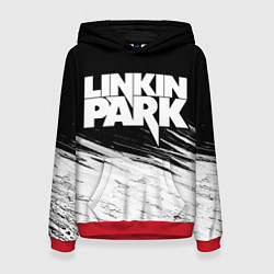 Толстовка-худи женская LINKIN PARK 9, цвет: 3D-красный