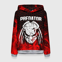 Толстовка-худи женская PREDATOR, цвет: 3D-меланж