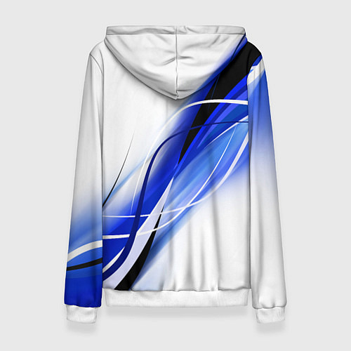 Женская толстовка GEOMETRY STRIPES BLUE / 3D-Белый – фото 2