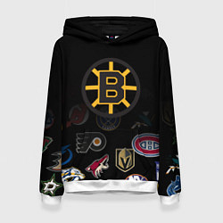 Толстовка-худи женская NHL Boston Bruins Z, цвет: 3D-белый