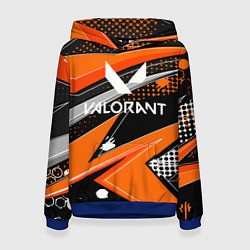 Толстовка-худи женская Valorant, цвет: 3D-синий