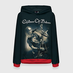 Толстовка-худи женская Children of Bodom 4, цвет: 3D-красный
