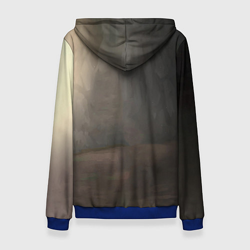 Женская толстовка Милый во Франксе / 3D-Синий – фото 2