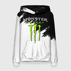 Толстовка-худи женская MONSTER ENERGY, цвет: 3D-белый