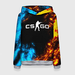 Толстовка-худи женская CS GO, цвет: 3D-меланж