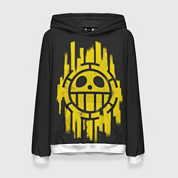 Толстовка-худи женская Skull One Piece, цвет: 3D-белый