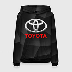 Толстовка-худи женская TOYOTA, цвет: 3D-черный