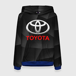 Толстовка-худи женская TOYOTA, цвет: 3D-синий