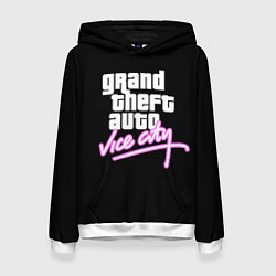 Толстовка-худи женская GTA VICE CITY, цвет: 3D-белый