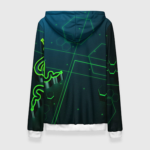 Женская толстовка RAZER CYBERSPORT / 3D-Белый – фото 2