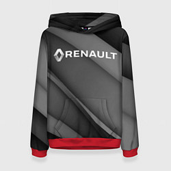 Толстовка-худи женская RENAULT, цвет: 3D-красный
