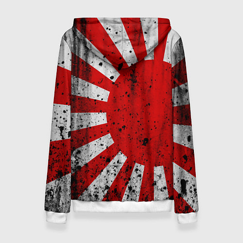 Женская толстовка ЯПОНСКИЙ ФЛАГ / 3D-Белый – фото 2