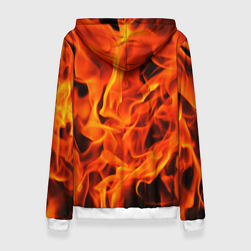 Женская толстовка ОГОНЬ / 3D-Белый – фото 2