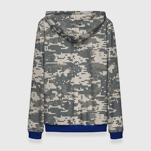 Женская толстовка Цифровой камуфляж / 3D-Синий – фото 2