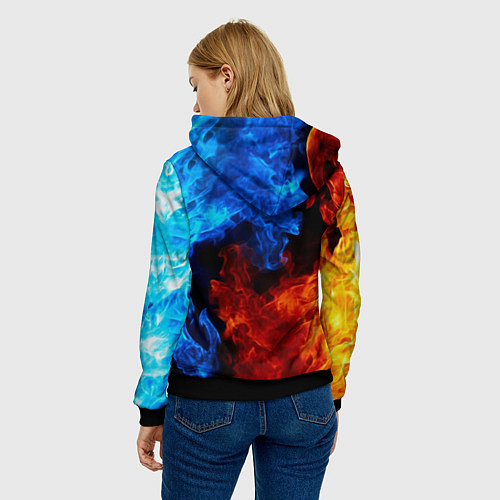 Женская толстовка HONDA / 3D-Черный – фото 4