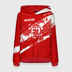 Толстовка-худи женская Russia, цвет: 3D-красный