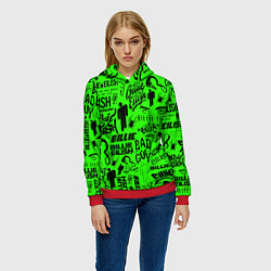 Толстовка-худи женская BILLIE EILISH БИЛЛИ АЙЛИШ, цвет: 3D-красный — фото 2