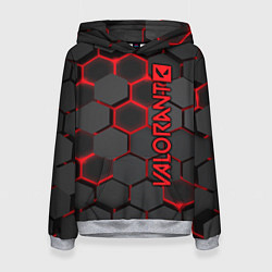 Толстовка-худи женская Valorant, цвет: 3D-меланж