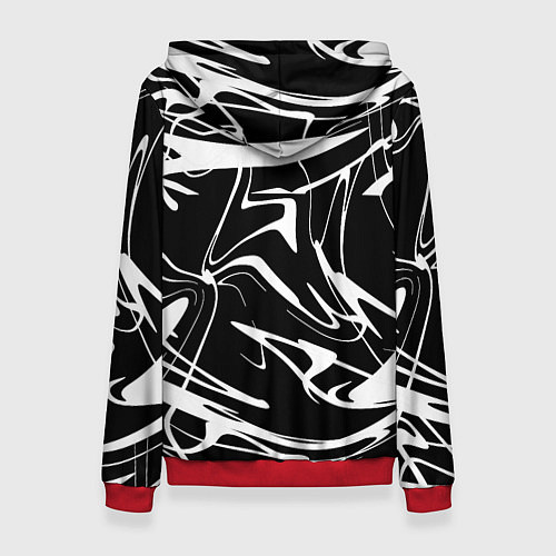 Женская толстовка АБСТРАКЦИЯ / 3D-Красный – фото 2