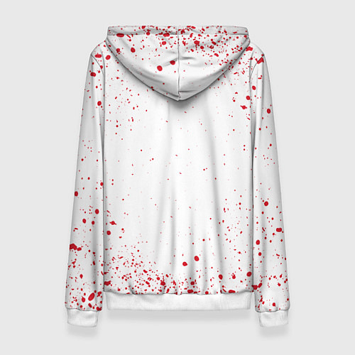 Женская толстовка Самурай в каплях крови Z / 3D-Белый – фото 2