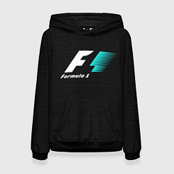 Толстовка-худи женская Formula 1, цвет: 3D-черный