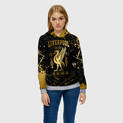 Толстовка-худи женская LIVERPOOL ЛИВЕРПУЛЬ, цвет: 3D-меланж — фото 2