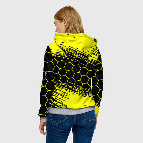 Женская толстовка BORUSSIA / 3D-Меланж – фото 4