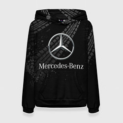 Толстовка-худи женская MERCEDES, цвет: 3D-черный