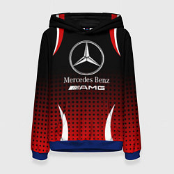 Толстовка-худи женская Mercedes-Benz, цвет: 3D-синий