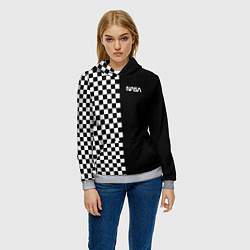 Толстовка-худи женская NASA, цвет: 3D-меланж — фото 2