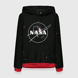Толстовка-худи женская NASA l НАСА S, цвет: 3D-красный